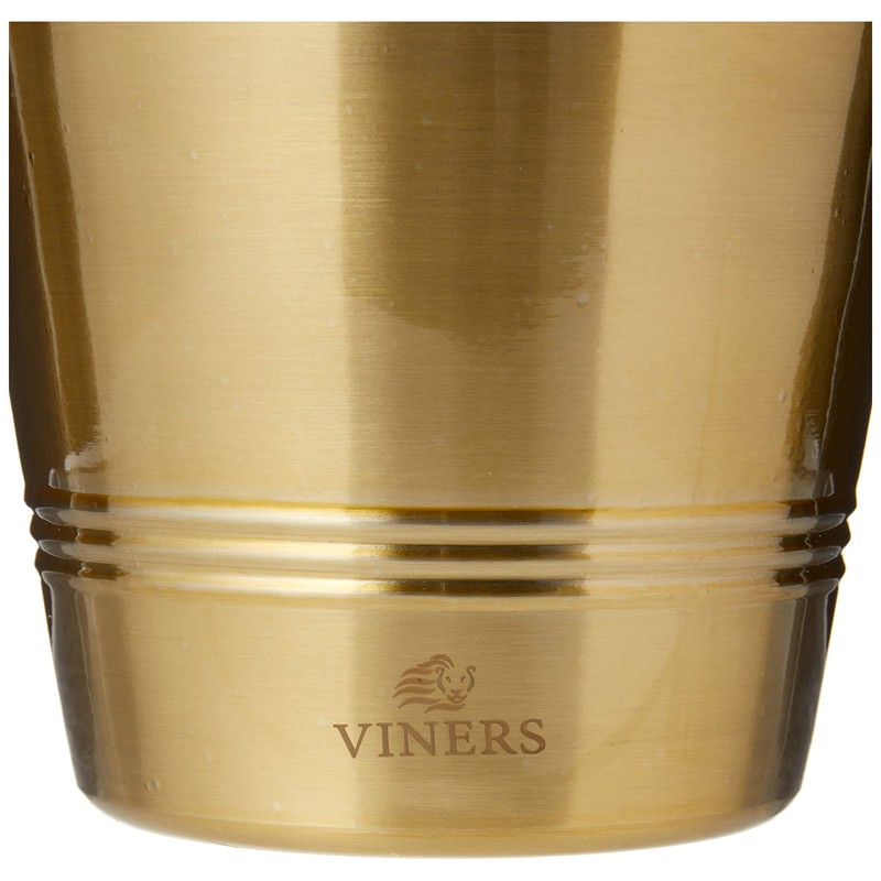 Viners Barware Gold 1 Litre Stainless Steel Single Wall Ice