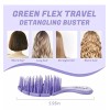 JCWish Paquete De 2 Cepillos Desenredantes Perfumados Greenflex - D