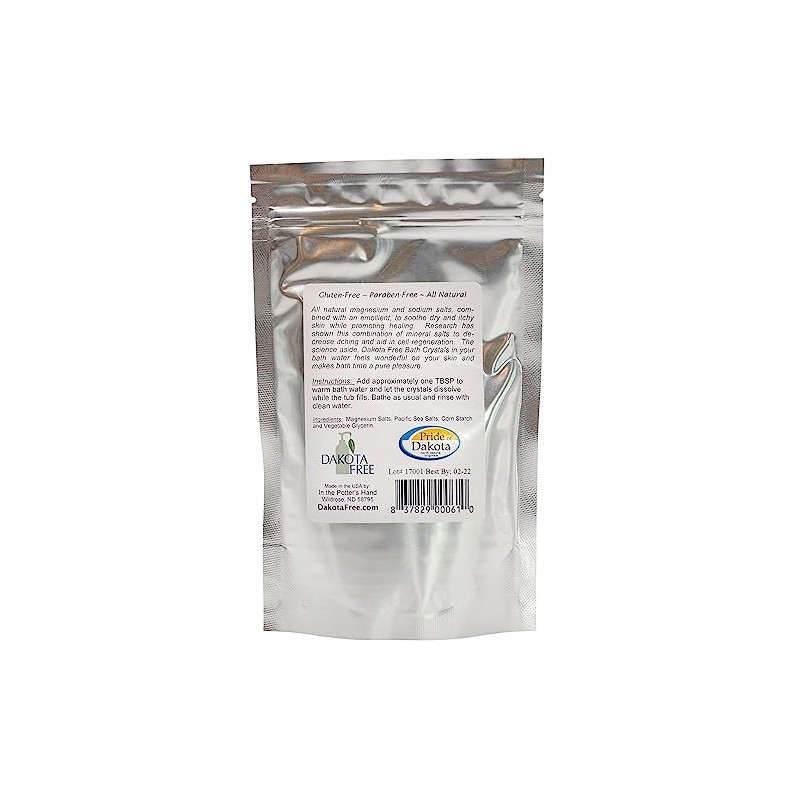 Dakota Free Bath Crystals Refill Packet 6 oz