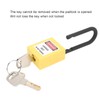 FILFEEL Lockout Lock, 38mm Nylon Industrial Site Security Padlock Security
