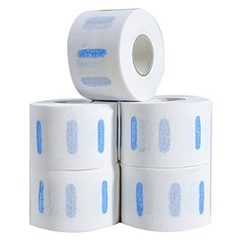 Paquete de 500 Tiras para el Cuello de Peluquero Resistentes a Desgarros, Elásticas Universales, 5 Rollos, Accesorios de Peluquería, Papel