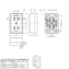 東芝ライテック 露出ダブルコンセント DC1272(W)