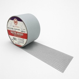 eacommerce - Nastro Adesivo per Riparazione Zanzariere | Fibra di Vetro Autoadesiva | Facile da Applicare | Impermeabile | Ripara Strappi | Grigio 5x200 cm