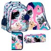 Cat 4-Piece Set School Backpack Bag School Bag Pencil Case