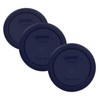 Pyrex 7202-PC 1113805 1 Cup Dark Blue Lid (3-Pack)
