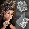 Flosius 100 PCS Big Crown Hair Jewelry for Braids Accessories,