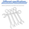 Mesee 10Pcs Mini Combination Wrench Set, Ratchet Spanner Set, Metric