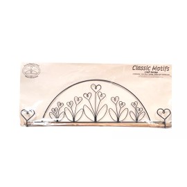 Ackfeld Manufacturing Classic Motifs Flower Garden 22 Inch Fabric Holder With Dowel