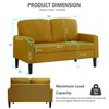 BEEY Modern Loveseat Sofa, 53" Small Loveseat for Small Spaces,