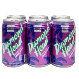 Diamond Head Hawaii Grape Soda 12 Oz. Can (Pack of 12 Cans)