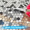 BeNice Peel and Stick Backsplash Kitchen Mosaic Tiles Penny Hexagon