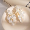 Tassel Shell Earrings for Women White Shell Statement Sea Summer
