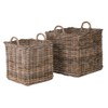 Kouboo Kobo Square Rattan Decorative Storage Basket and Planter, Medium