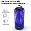 KKSQ Rechargeable UV Bug Zappers Electronic Mosquito Zapper Outdoor Indoor