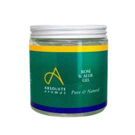 Absolute Aromas Gel Rose & Aloe Vera 500g - Soothing and Moisturising Aloe Vera Gel Enriched with Damascus Rose Essential Oil