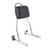 TCMT Chrome Detachable Sissy Bar Backrest Fits For Harley Softail