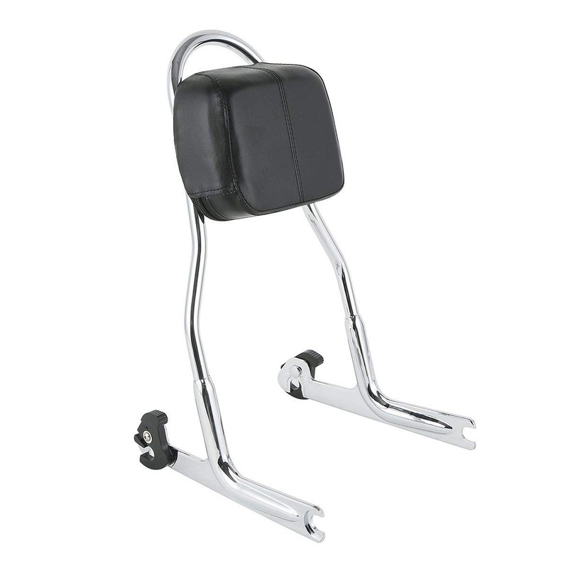 TCMT Chrome Detachable Sissy Bar Backrest Fits For Harley Softail