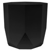 Bloem Tuxton Modern Hexagon Small Planter: 10" - Black -
