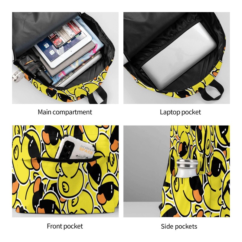 Jbofyee Backpack For Men Women, Duck #01, One Size, Daypack