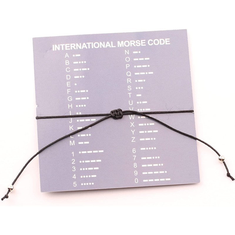 Febremdy Sober Addiction Recovery Gift Inspirational Morse Code Bracelet 12