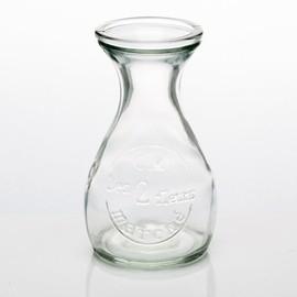 Richland Glass Bud Vase Clear Teardrop 4.25" Set of 12