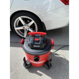 HFT Bauer Wet/Dry Vacuum 9 Gallon 4.5 Peak Horsepower Vacuum