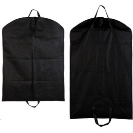2 Bolsas de Ropa para Colgar Ropa, Bolsa de traje, Funda traje, Bolsas Plegables Transpirables para Viajes, Protector de Ropa para Vestidos, Protector de Ropa Colgante (No tejido)