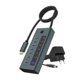 ICY BOX USB 3.2 Gen 2 (3.1 Gen 2) Type-C 10000 Mbit/s, IB-HUB1457-C31