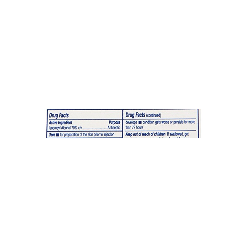 Medline Almohadillas de alcohol isopropílico, estériles, medianas, caja de 200