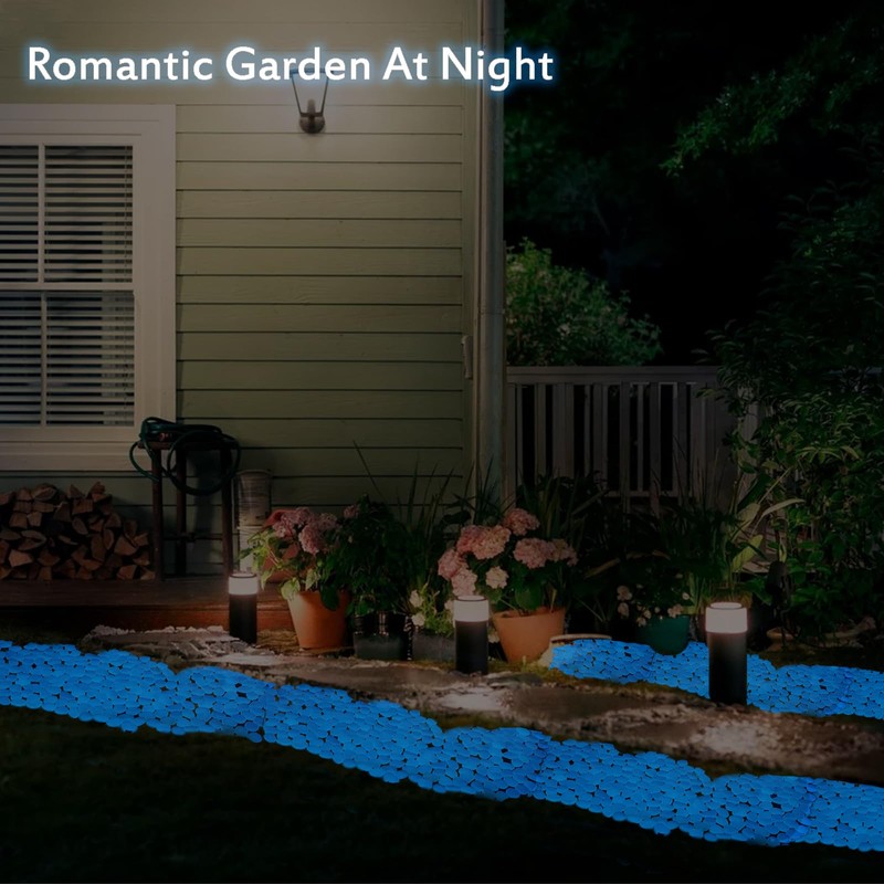 500pc Glow in The Dark Pebbles Outdoor Glow Stones for