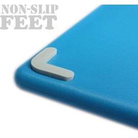 Chopping Board Plastic Non-Slip Feet Cutting Board Dishwasher Safe Antibacterial, 32X20cm, Lime