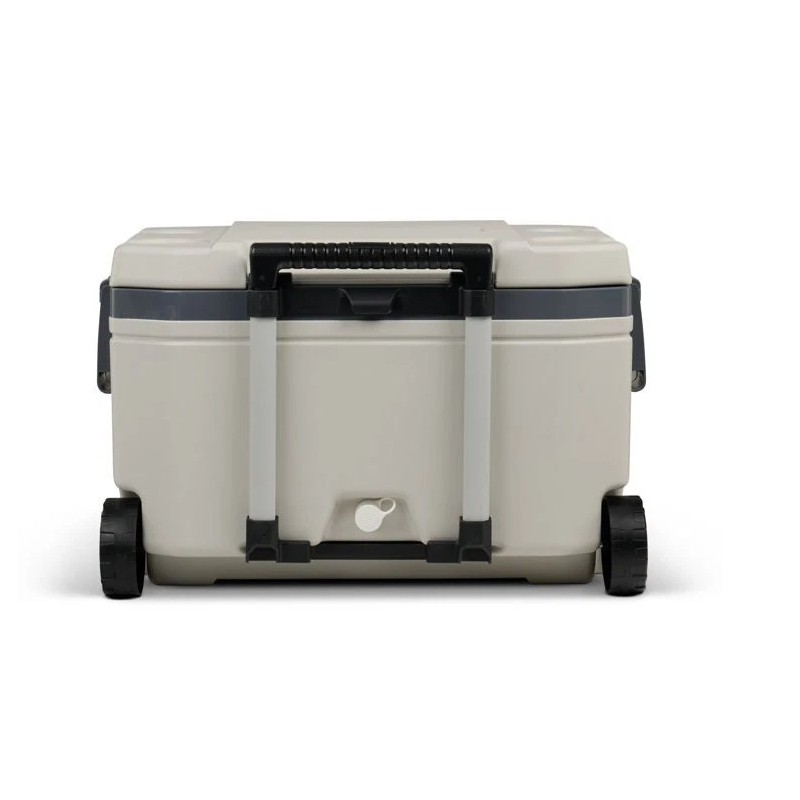 Igloo Bone White and Gray 60-Quart Sunset Roller Cooler -