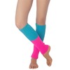 iB-iP Women's Neon Green Ballet Dance Warmer Aerobic Leg Warmers,