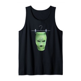 Green Balaclava | Gangster Mask | Bandit Robber Tank Top
