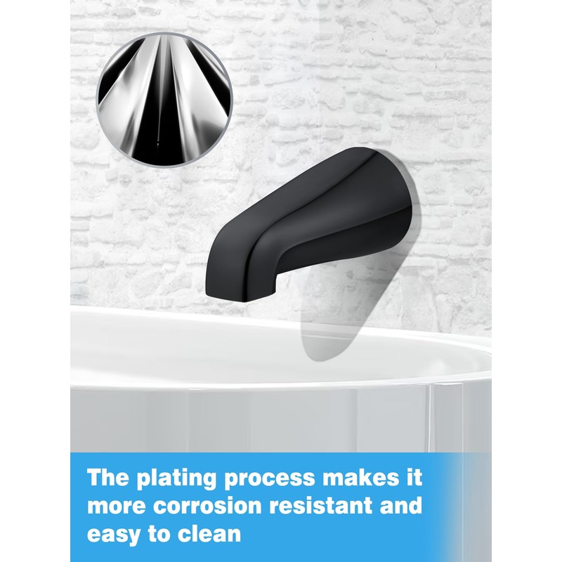 Universal Tub Spout with 5 in 1 Adapter, Bathtub Faucet