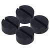 4PCS Rubber Jack Lifting Pad Adapter Floor Round Slotted Frame