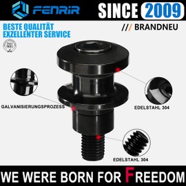 FENRIR Motorcycle Swing Arm Adapter Stand Mounts Prism Bushings Motorcycle Swing Coils for Paddock Stand Mounting Stand Adapter M10XP1.25 Vulcan S ZX10R (04-10) ZX6R (98-12) Ninja650(06-16)