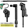 JOLIGAEA 14 Piece Angle Screwdriver Attachment Adapter, 105° Angle Attachment