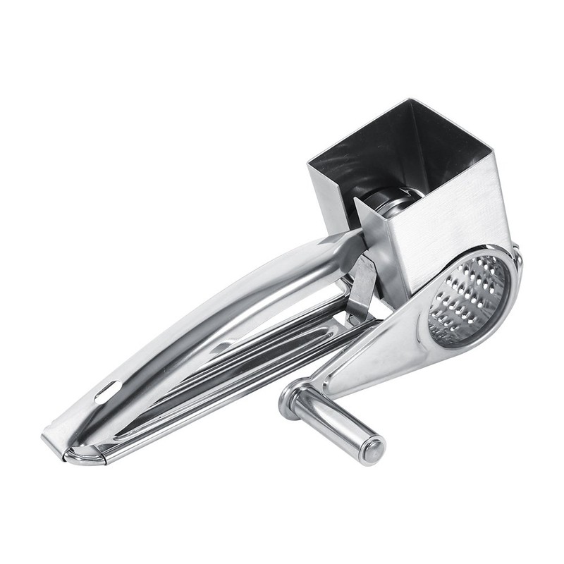 TOPINCN Cheese Grater, Multifunctional Kitchen Craft Rotary Stainless Steel Cheese