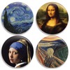 Famous Classic Artwork Paintings Pinback Buttons/Pins (2.25 inches) Set of