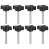 sourcing map 8pcs Star Clamping Knobs M6 x 40mm Metric