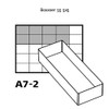raaco 136488"55 A7-2" Insert, Transparent, 2-Piece
