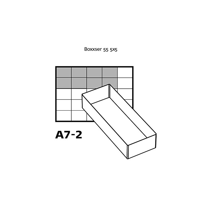 raaco 136488"55 A7-2" Insert, Transparent, 2-Piece