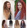 Curly Ends Thin 0.6 cm Dreadlock Extensions 20 Inch Synthetic