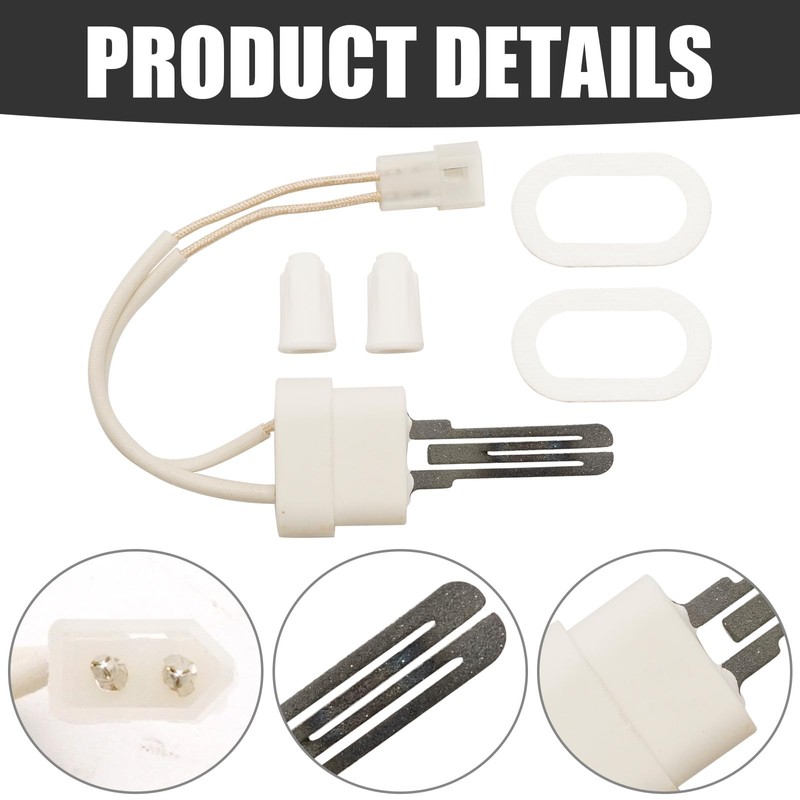 Vkinman 77707-0054 Pool Heater Igniter with Gasket Kit, Replacement for
