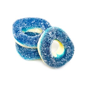 SweetGourmet Gummy Blue Raspberry Rings | Gummi Candy | 1 Pound