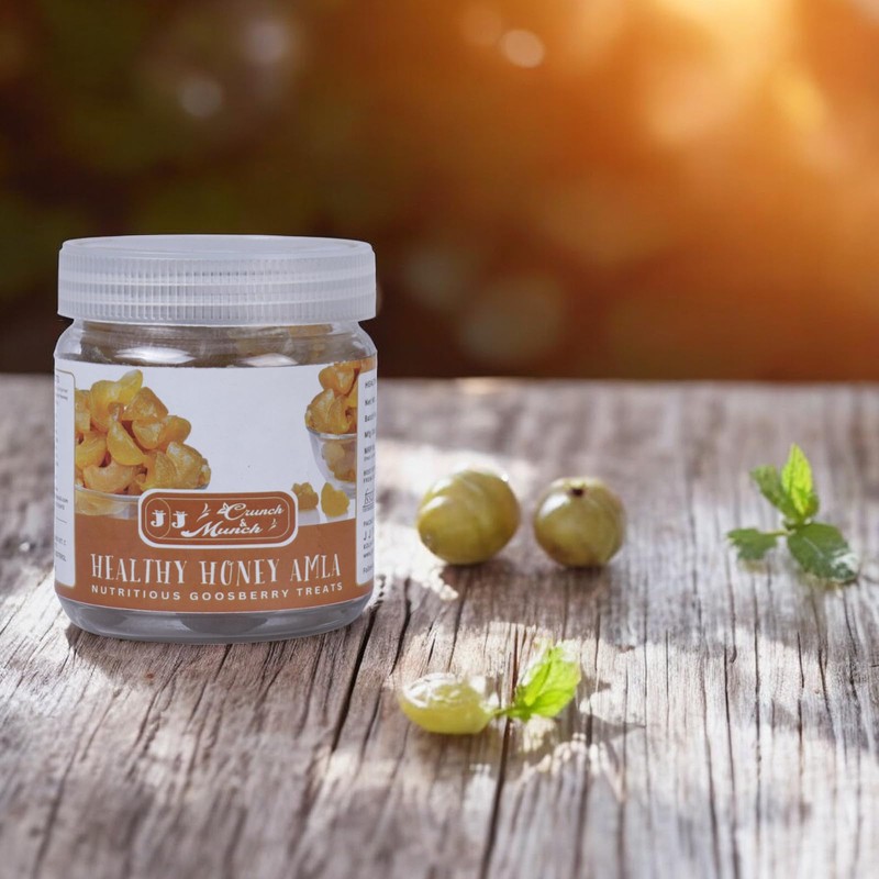 J J Crunch N Munch Honey Amla Candy, Sugar-free, Natural