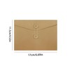 Fkereg 20 Pack Kraft Paper Envelopes with String, Small Brown