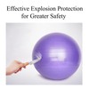 TopHomer Balance Ball with Inflator Yoga Ball Exercise Ball for