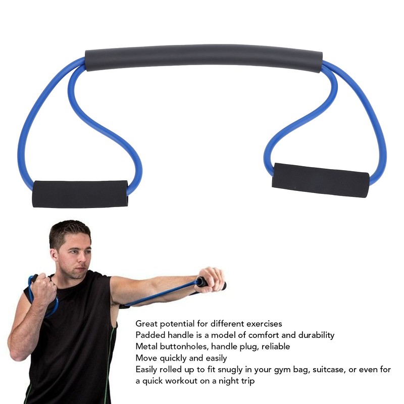 Resistance Band with Handle for Exercise Working Out Boxing Stretching